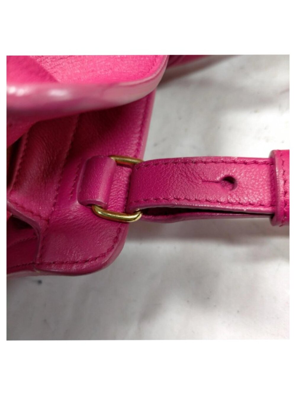 Authentic Saint Laurent YSL Cabas Chyc Pink Leather Tote Crossbody Bag - Picture 9 of 16